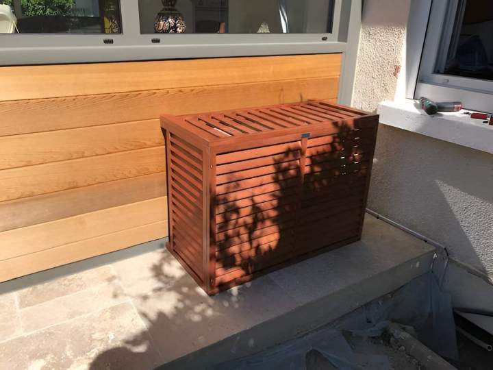 Cache-climatisation et unité extérieure Saint-Germain-des-Prés