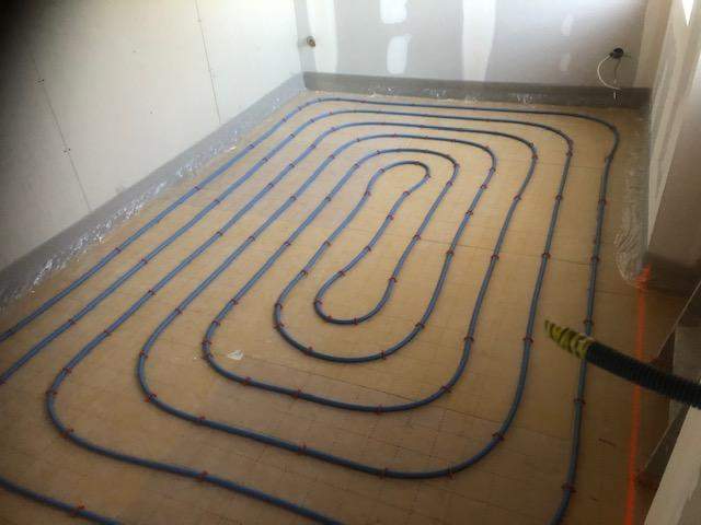 Plancher chauffant en cours d'installation Saint-Germain-des-Prés