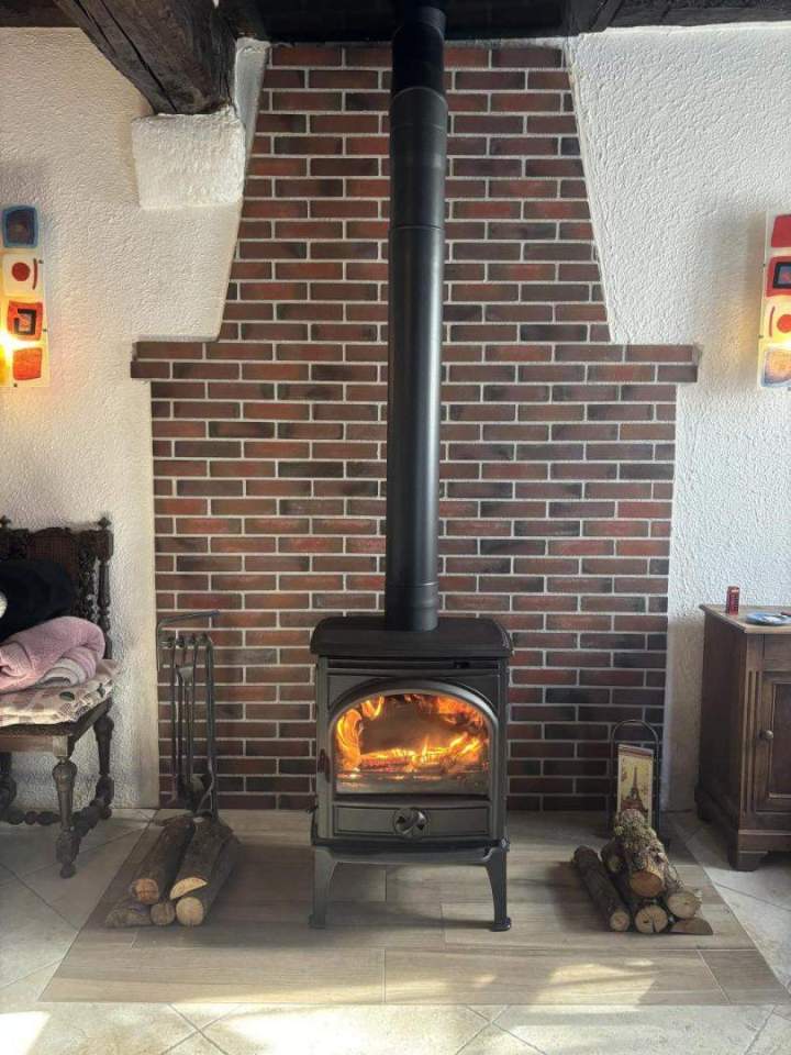 Nouveau poêle à bois en fonte Saint-Germain-des-Prés